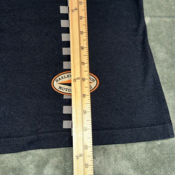 Harley-Davidson Performance Racing Y2K Tank Top Women's Large Black Sleeveless - Picture 5 of 7